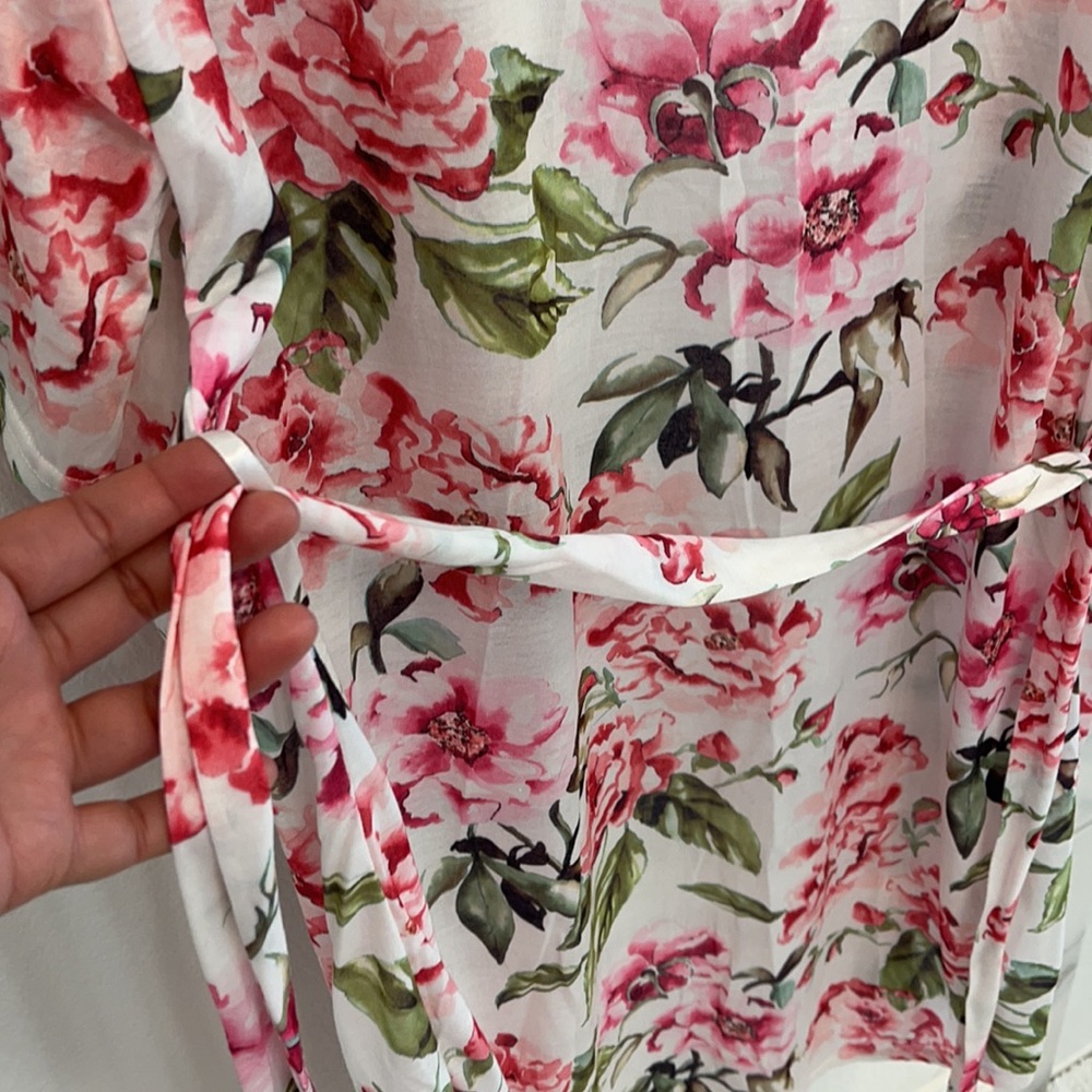FLORAL KIMONO ROBE - Picture 5 of 5